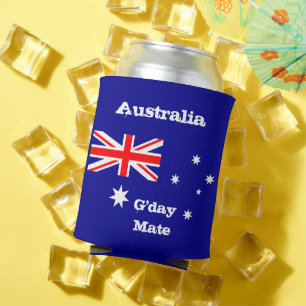 Rafraîchisseur Pour Canette Drapeau australien et refroidisseur G'day Mate / A