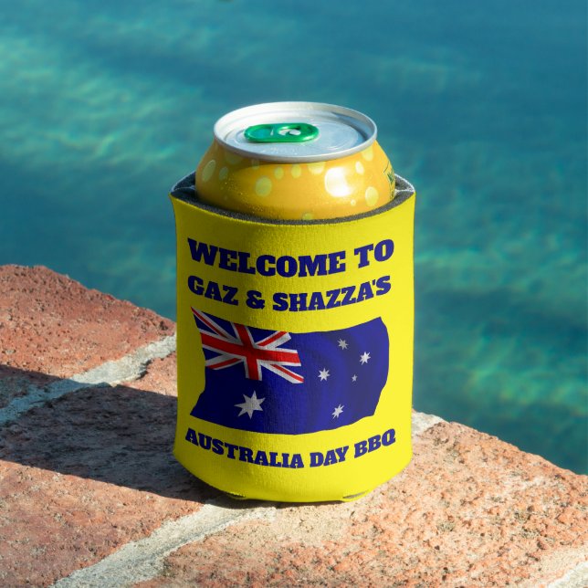 Rafraîchisseur Pour Canette Drapeau australien Moderne Aussie personnalisée BB (Piscine in situ)