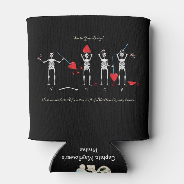 Rafraîchisseur Pour Canette Drapeau Barbe Noire DU CAPITAINE MAYFLOWER (Dos)