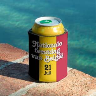 Rafraîchisseur Pour Canette Drapeau belge néerlandais Fête nationale van Belgi