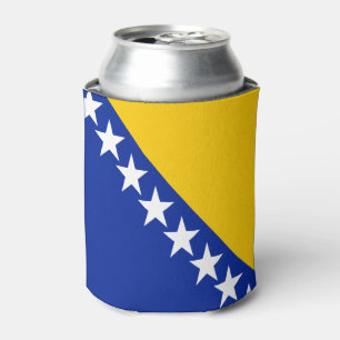 Rafraîchisseur Pour Canette Drapeau de Bosnie-Herzégovine patriotique