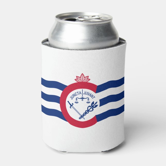 Rafraîchisseur Pour Canette Drapeau de Cincinnati, Ohio Can Cooler (Can devant)