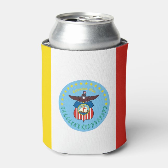 Rafraîchisseur Pour Canette Drapeau de Columbus, Ohio Can Cooler (Can devant)