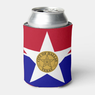 Rafraîchisseur Pour Canette Drapeau de Dallas, Texas Can Cooler