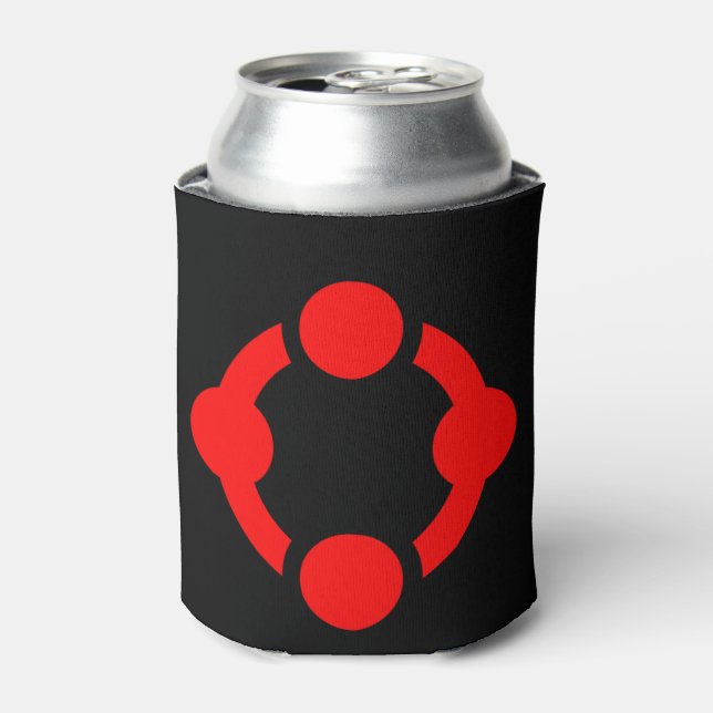 Rafraîchisseur Pour Canette Drapeau de fierté de niche (Noir) (Can devant)