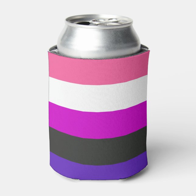 Rafraîchisseur Pour Canette Drapeau de fierté genderfluid (Can devant)