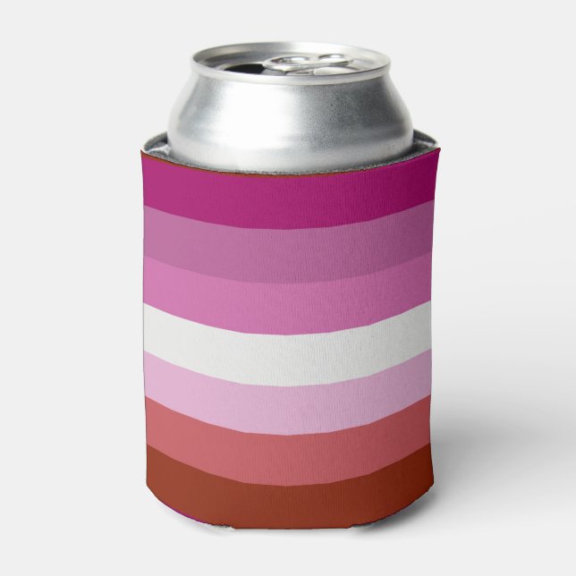 Rafraîchisseur Pour Canette Drapeau de fierté lesbienne (Can devant)