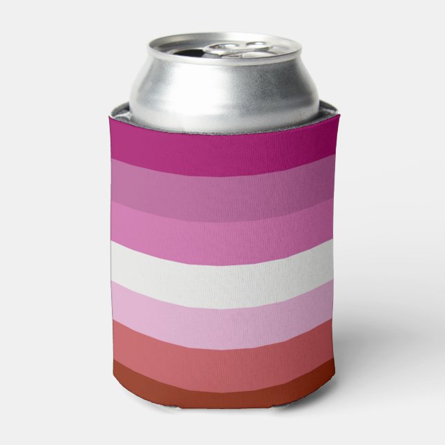 Rafraîchisseur Pour Canette Drapeau de fierté lesbienne (Origine) (Can devant)