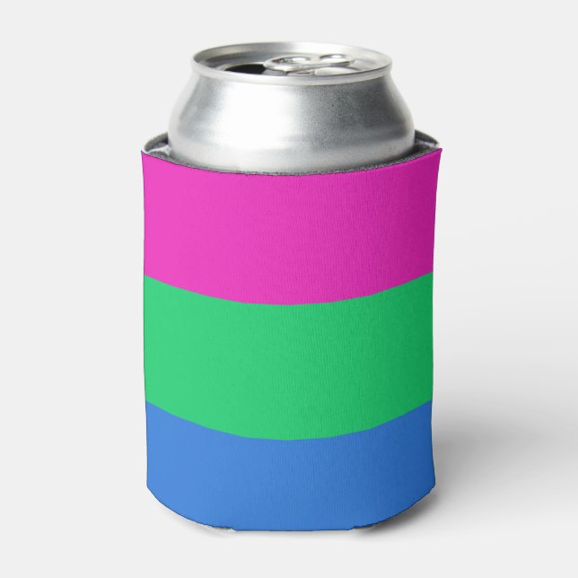Rafraîchisseur Pour Canette Drapeau de fierté polysexuelle (Can devant)