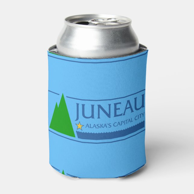 Rafraîchisseur Pour Canette Drapeau de Juneau, Alaska Can Cooler (Can devant)