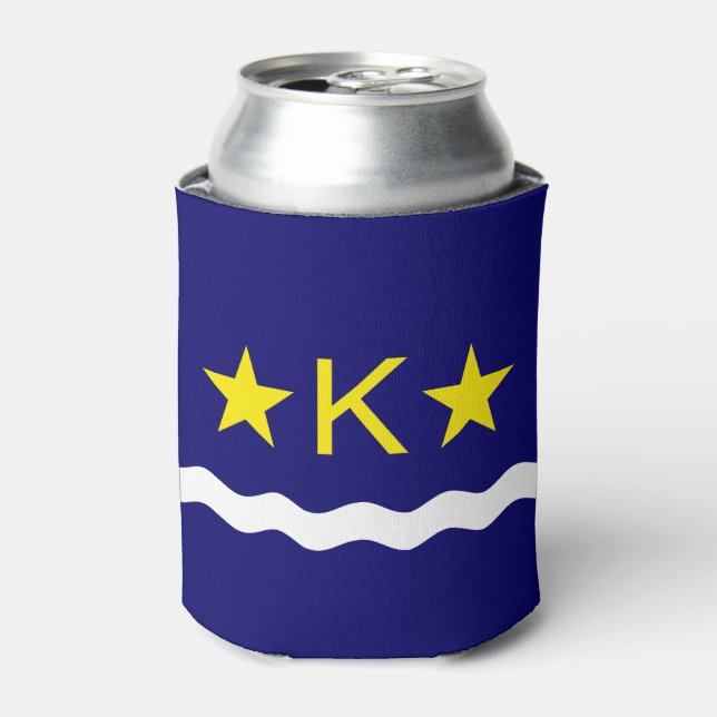 Rafraîchisseur Pour Canette Drapeau de Kinshasa, Congo Can Cooler (Can devant)