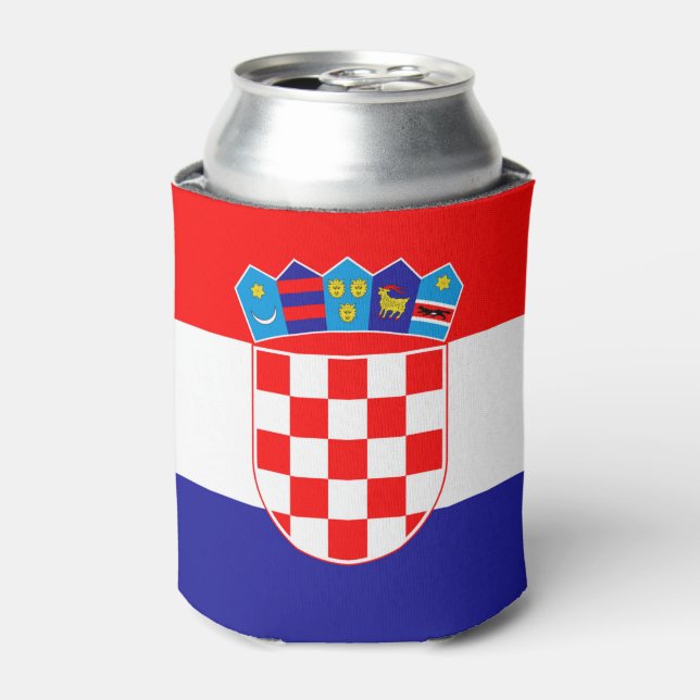 Rafraîchisseur Pour Canette Drapeau de la Croatie (Can devant)