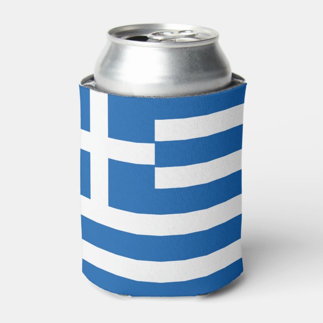 Rafraîchisseur Pour Canette Drapeau de la Grèce (Can devant)