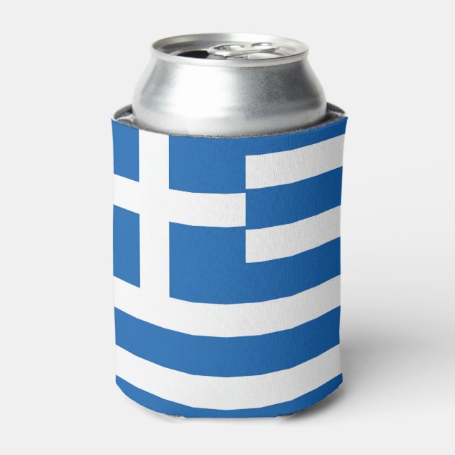 Rafraîchisseur Pour Canette Drapeau de la Grèce (Can devant)
