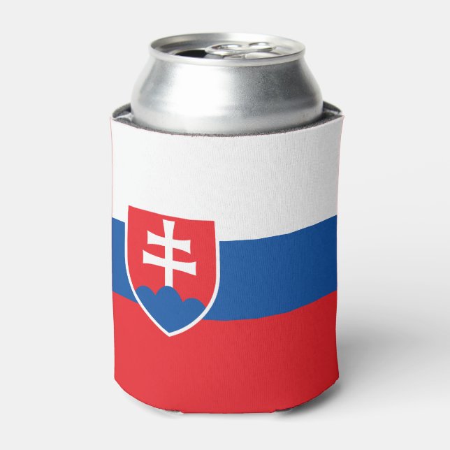 Rafraîchisseur Pour Canette Drapeau de la Slovaquie (Can devant)