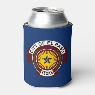 Rafraîchisseur Pour Canette Drapeau de la ville d'El Paso, Texas Can Cooler