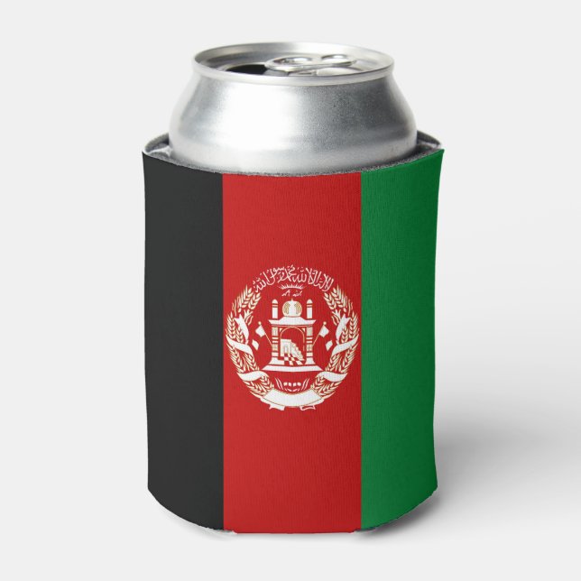 Rafraîchisseur Pour Canette Drapeau de l'Afghanistan (Can devant)