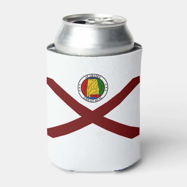 Rafraîchisseur Pour Canette Drapeau de l'Alabama (Can devant)