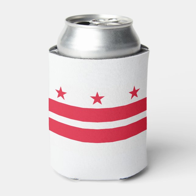 Rafraîchisseur Pour Canette Drapeau de l'État de Washington DC (Can devant)