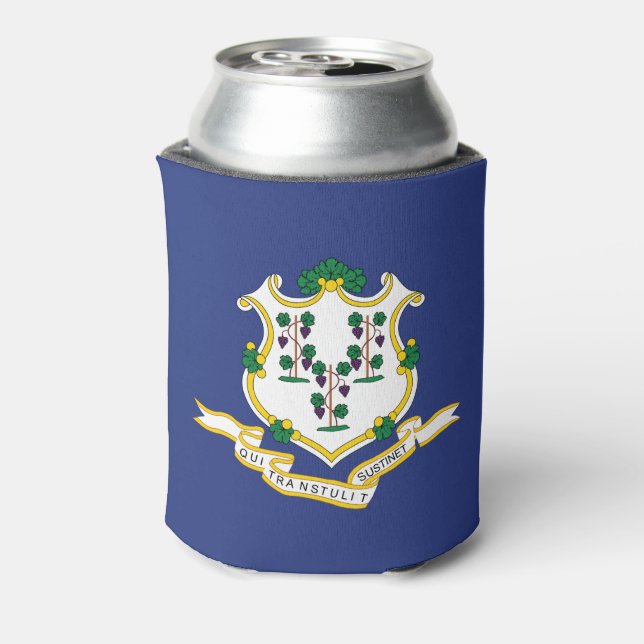 Rafraîchisseur Pour Canette Drapeau de l'État du Connecticut (Can Dos)