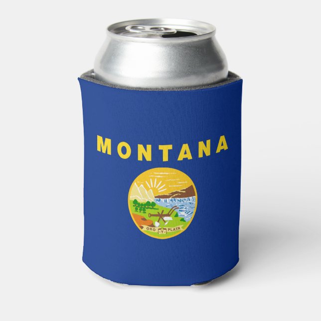 Rafraîchisseur Pour Canette Drapeau de l'État du Montana (Can Dos)