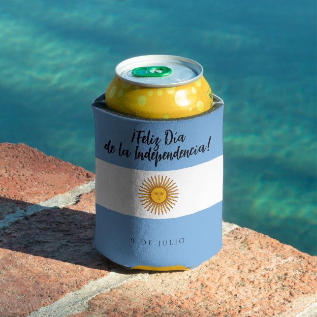 Rafraîchisseur Pour Canette Drapeau de l'indépendance de l'Argentine (Piscine in situ)