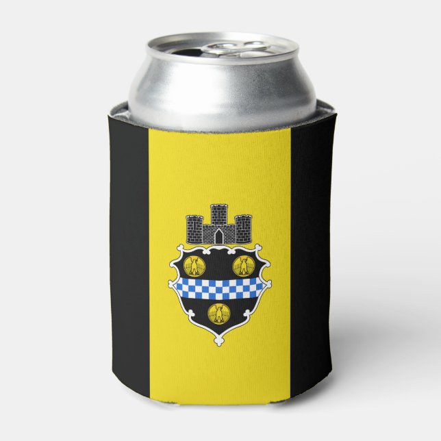 Rafraîchisseur Pour Canette Drapeau de Pittsburgh, Pennsylvanie Can Cooler (Can devant)