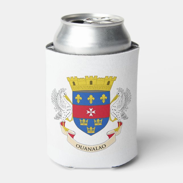 Rafraîchisseur Pour Canette Drapeau de Saint-Barthélemy (Can devant)