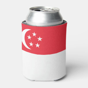 Rafraîchisseur Pour Canette Drapeau de Singapour