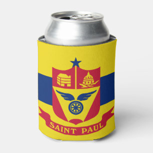Rafraîchisseur Pour Canette Drapeau de St Paul, Minnesota Can Cooler