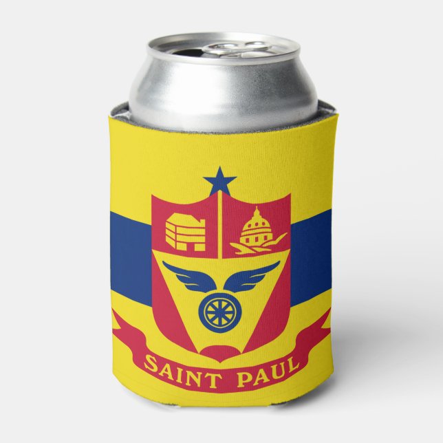 Rafraîchisseur Pour Canette Drapeau de St Paul, Minnesota Can Cooler (Can devant)