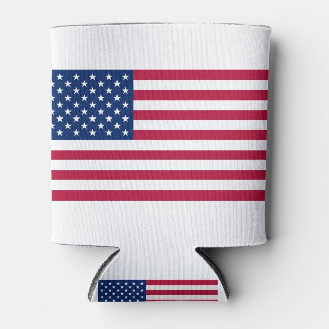 Rafraîchisseur Pour Canette Drapeau Des États-Unis D'Amérique (Devant)