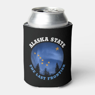 RAFRAÎCHISSEUR  POUR CANETTE DRAPEAU D'ÉTAT D'ALASKA