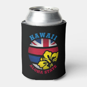 RAFRAÎCHISSEUR POUR CANETTE DRAPEAU D'ÉTAT DE HAWAII ALOHA