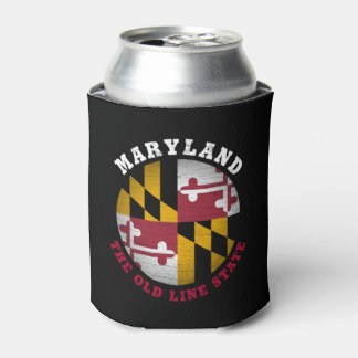 RAFRAÎCHISSEUR POUR CANETTE DRAPEAU D'ÉTAT DE LA VIEILLE LIGNE DE MARYLAND