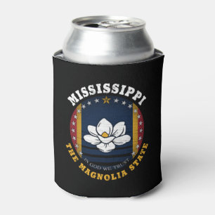 RAFRAÎCHISSEUR POUR CANETTE DRAPEAU D'ÉTAT DE MISSISSIPPI MAGNOLIA