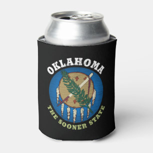 RAFRAÎCHISSEUR  POUR CANETTE DRAPEAU D'ÉTAT D'OKLAHOMA