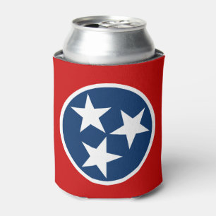 Rafraîchisseur Pour Canette Drapeau d'état du Tennessee Bleu Blancs étoiles