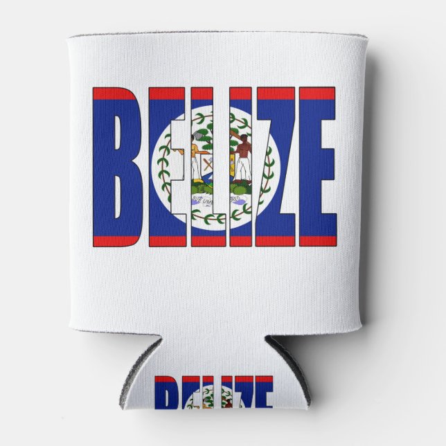 Rafraîchisseur Pour Canette Drapeau du Belize (Devant)