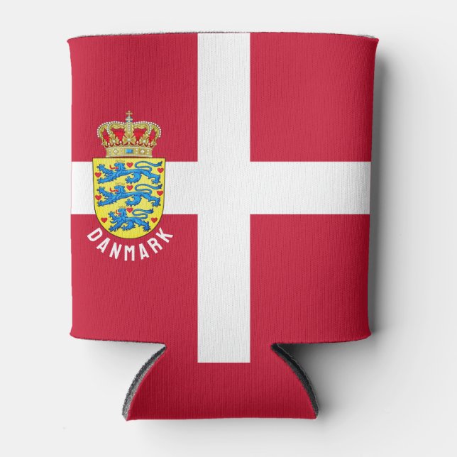 Rafraîchisseur Pour Canette Drapeau du Danemark (Devant)