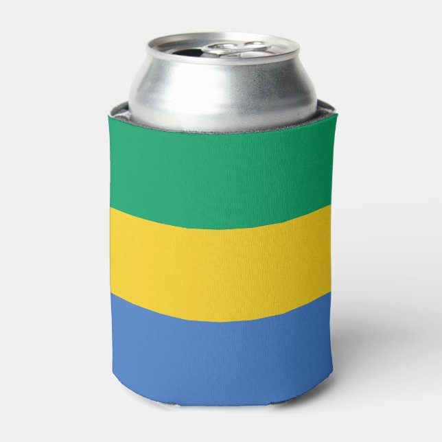 Rafraîchisseur Pour Canette Drapeau du Gabon (Can devant)