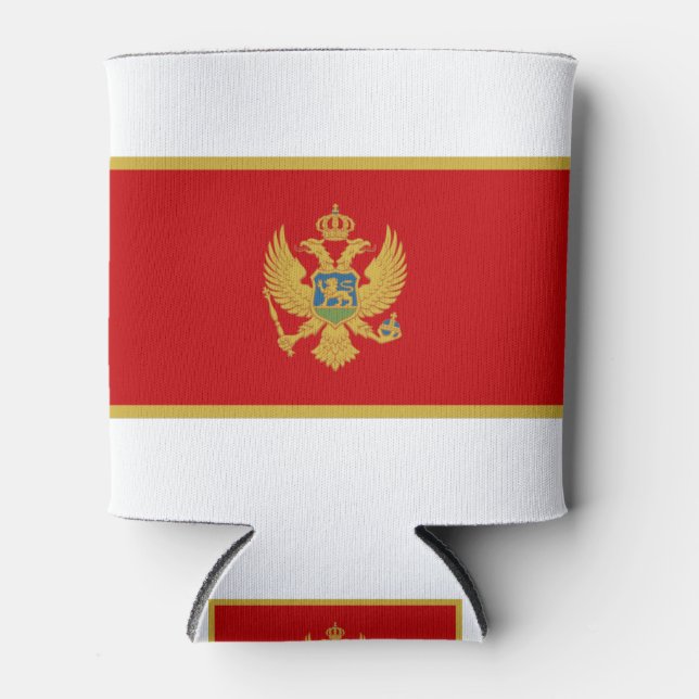 Rafraîchisseur Pour Canette Drapeau du Monténégro (Devant)