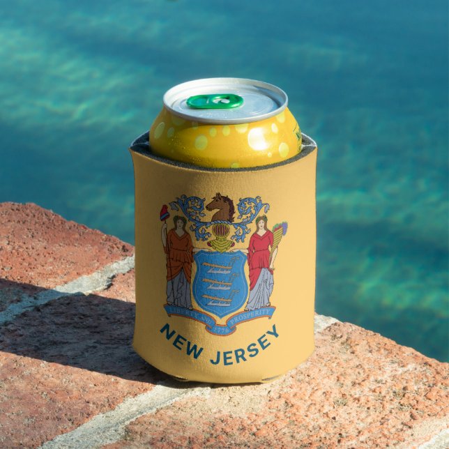 Rafraîchisseur Pour Canette Drapeau du New Jersey (Piscine in situ)