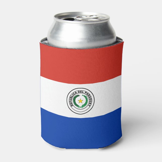 Rafraîchisseur Pour Canette drapeau du Paraguay (Can devant)