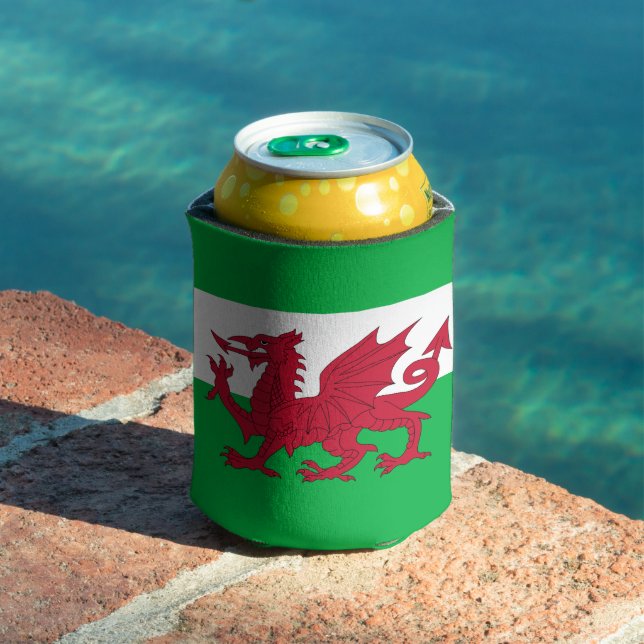 Rafraîchisseur Pour Canette Drapeau du Pays de Galles (Cymru) (Piscine in situ)
