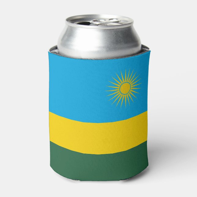 Rafraîchisseur Pour Canette Drapeau du Rwanda (Can devant)