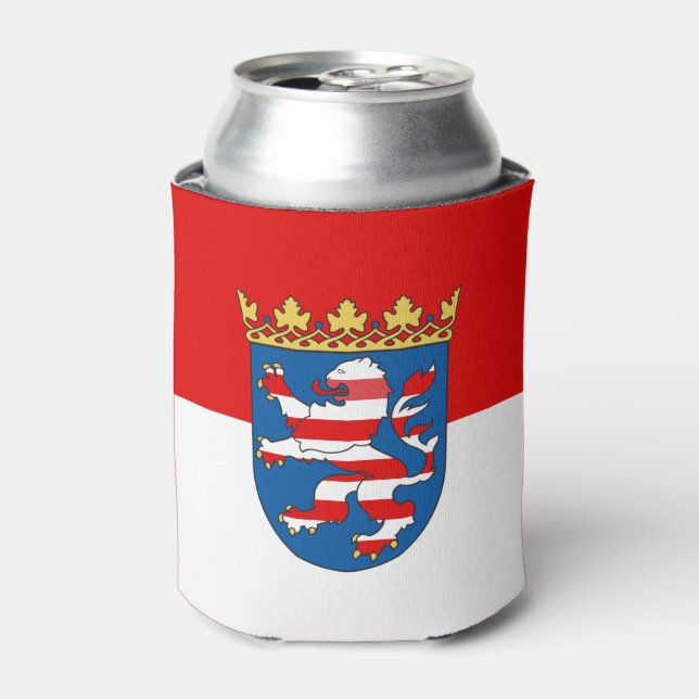 Rafraîchisseur Pour Canette Drapeau Hesse Can Cooler (Can devant)
