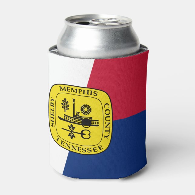 Rafraîchisseur Pour Canette Drapeau Memphis, Tennessee Can Cooler (Can devant)