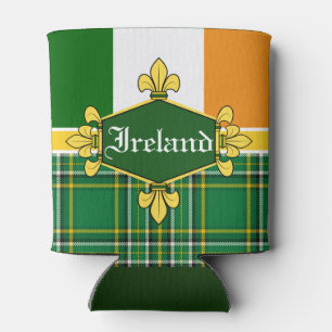 Rafraîchisseur Pour Canette Drapeau national d'Irlande, Tartan, Customiser le 