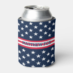 Rafraîchisseur Pour Canette Drapeau Patriotique USA 🇺 🇸 Étoiles & Stripes